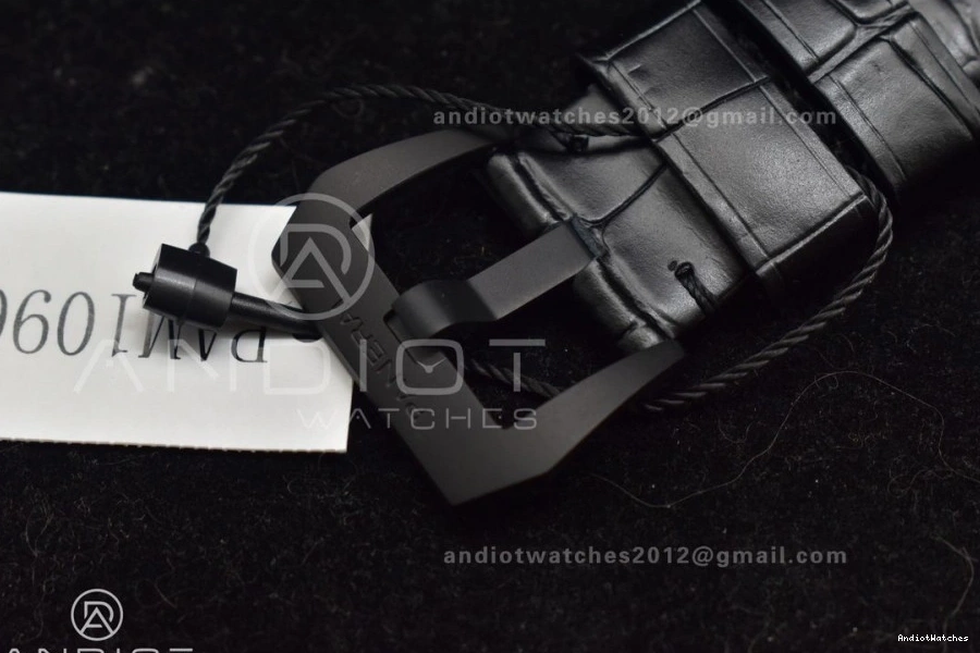 1:1 Dial UrbanStyle PAM1096 Super Best Luminor Titanium W Clone VSF P.9011 on Strap 986 GMT Edition 42mm Black Black Leather 0514